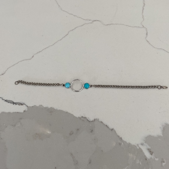 Turquoise Tri-Circle Bracelet - Picture 5 of 7
